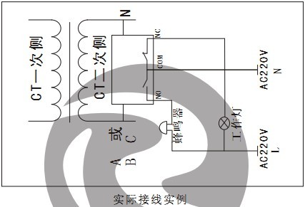 CT過電壓保護器接線參考圖