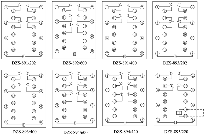 DZS-891/202內(nèi)部接線圖