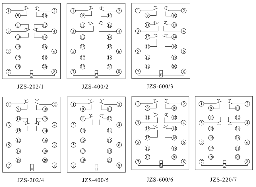 JZS-202/4內部接線圖