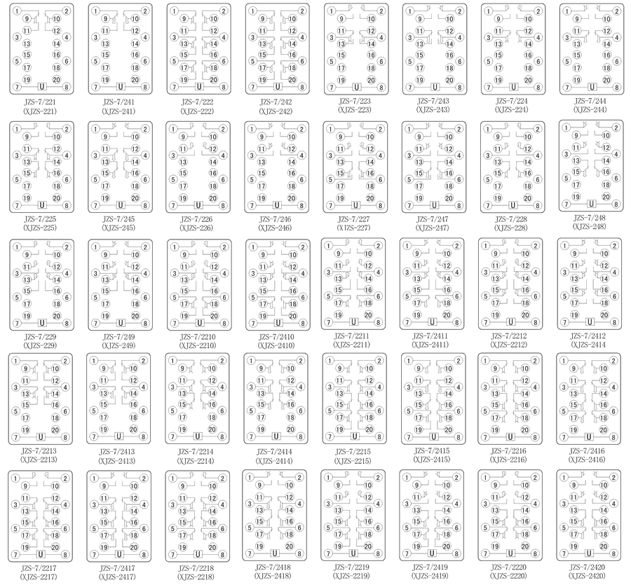 JZS-7/243內(nèi)部接線圖