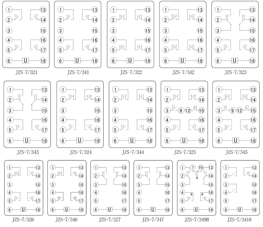 JZS-7/344內(nèi)部接線圖