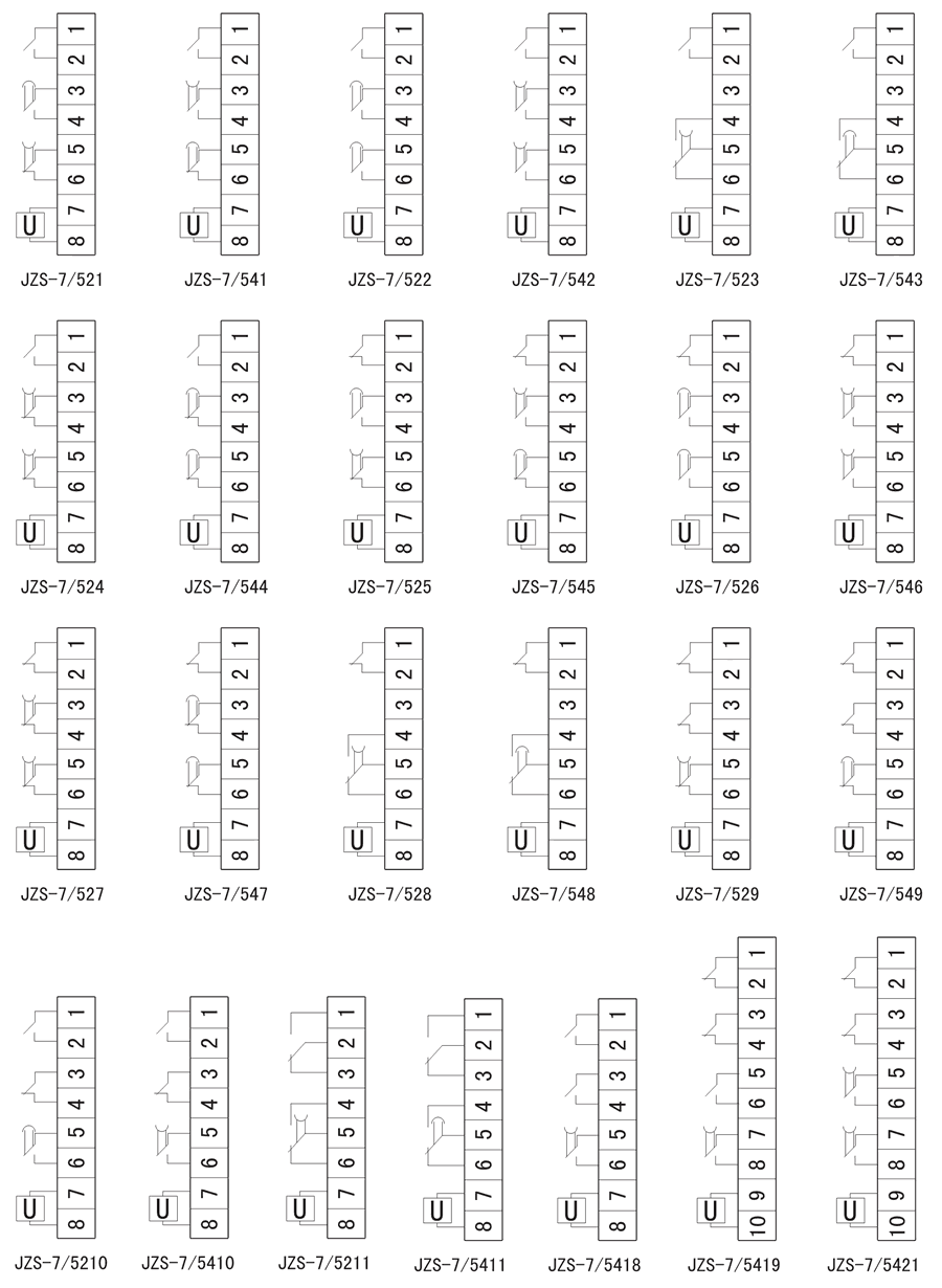 JZS-7/527內(nèi)部接線圖