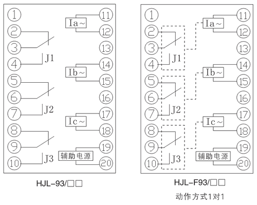 HJL-F93/A內部接線圖