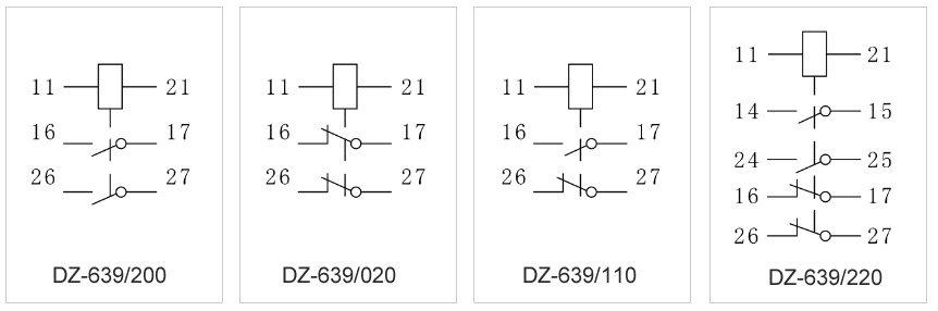 DZ-639/020內(nèi)部接線圖