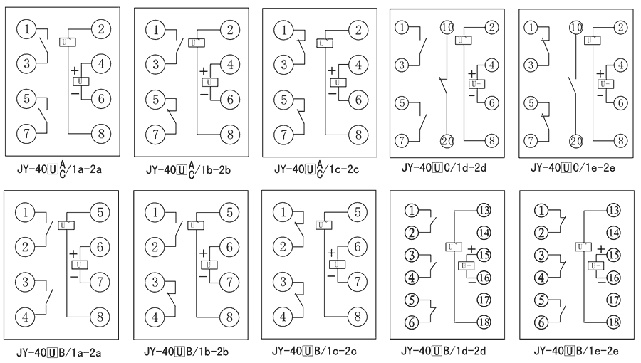 JY-40B/2E內(nèi)部接線圖