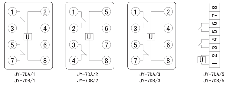 JY-7DA/1內部接線圖