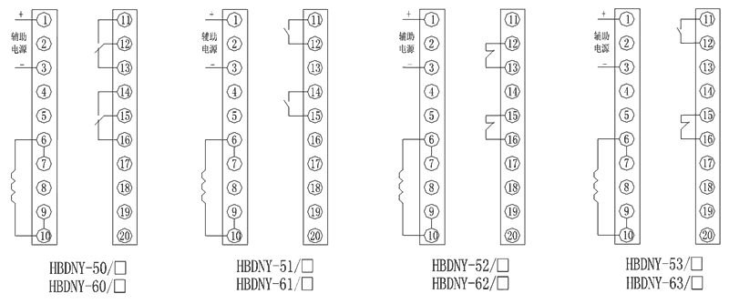 HBDNY-63/3內(nèi)部接線圖