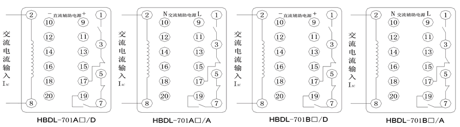 HBDL-701A2/A內(nèi)部接線圖