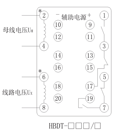 HBDT-14Q/2內(nèi)部接線圖